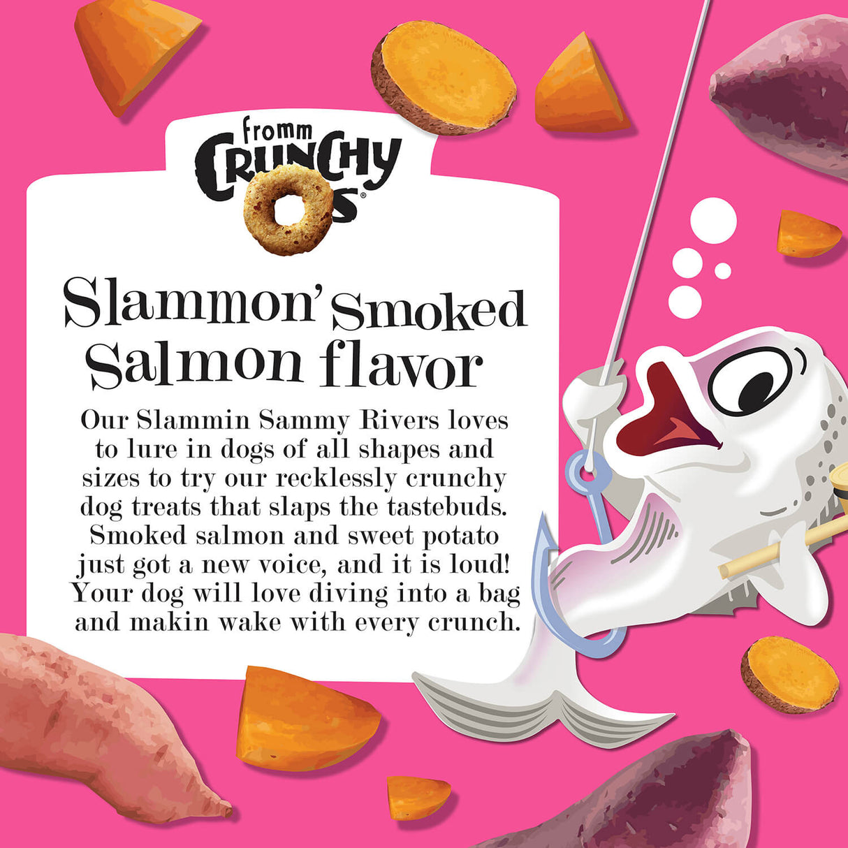 Fromm Crunchy O's Slammon Smoked Salmon Dog Treats