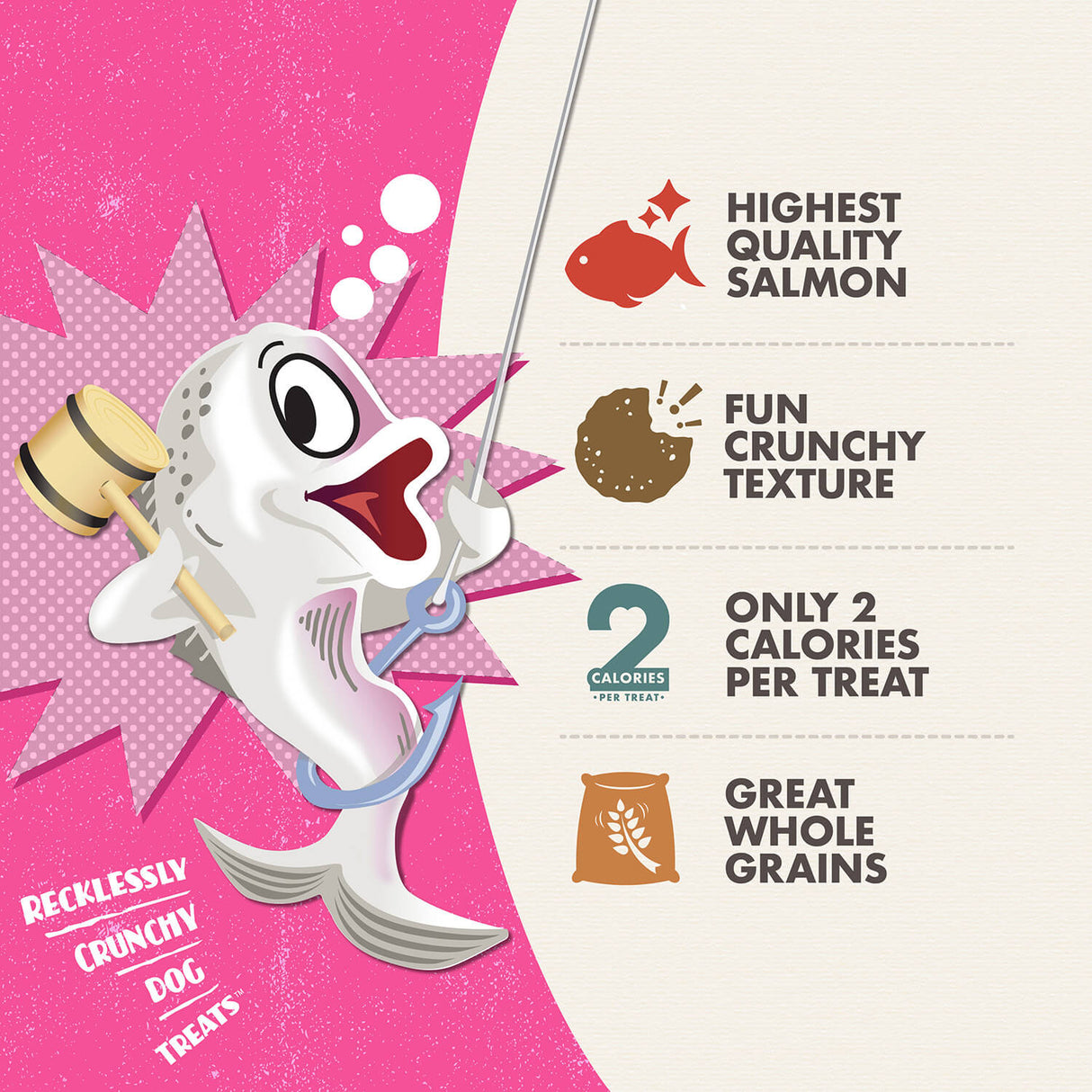 Fromm Crunchy O's Slammon Smoked Salmon Dog Treats