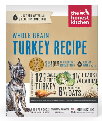 HONEST KITCHEN DEHYDRATED WHOLE GRAIN TURKEY