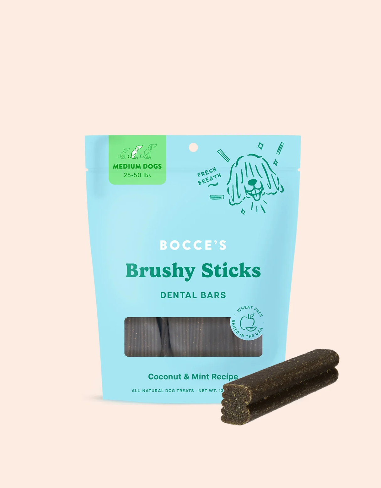 Bocce's Brushy Sticks Dental Bars for Dogs