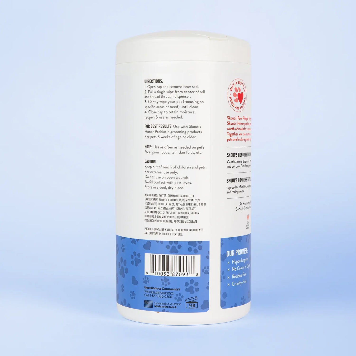 Skout's Honor Grooming Wipes