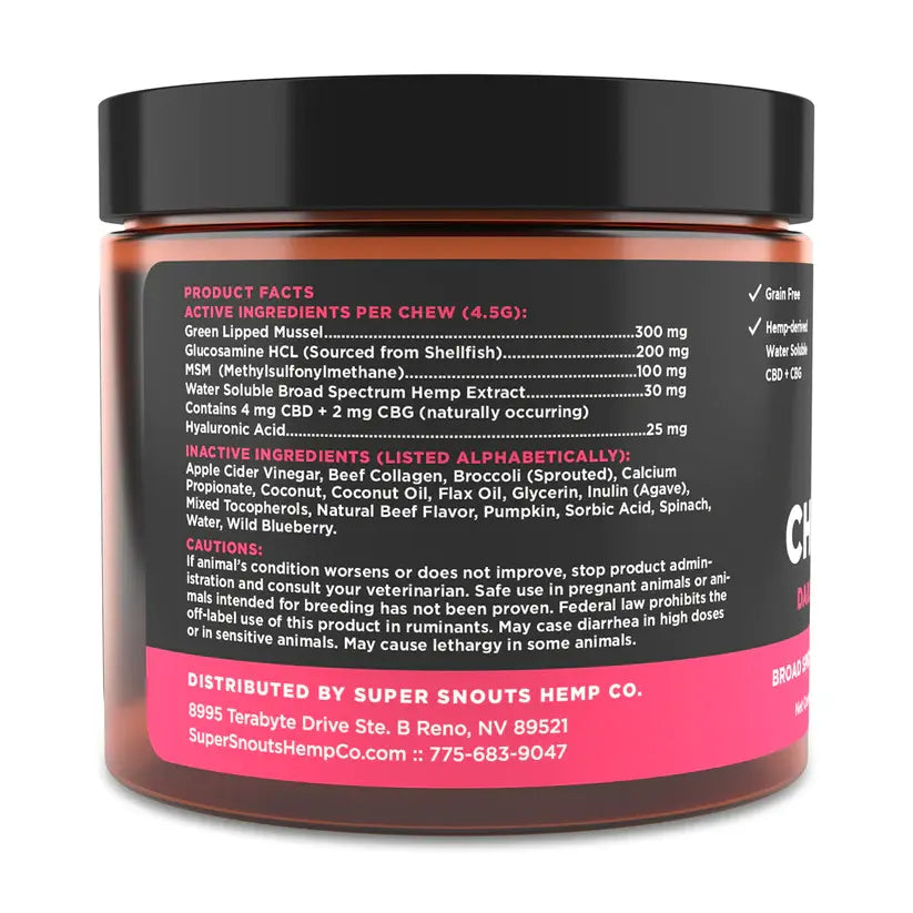 Super Snouts Chews+Daily Mobility+Joint Support