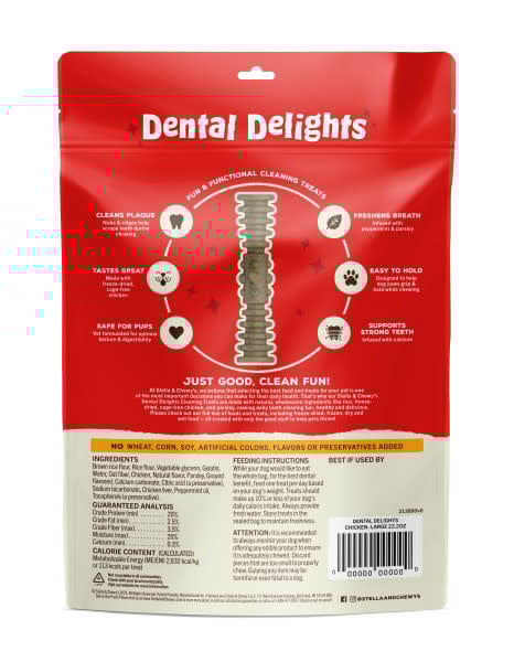 STELLA AND CHEWYS DENTAL DELIGHTS LARGE