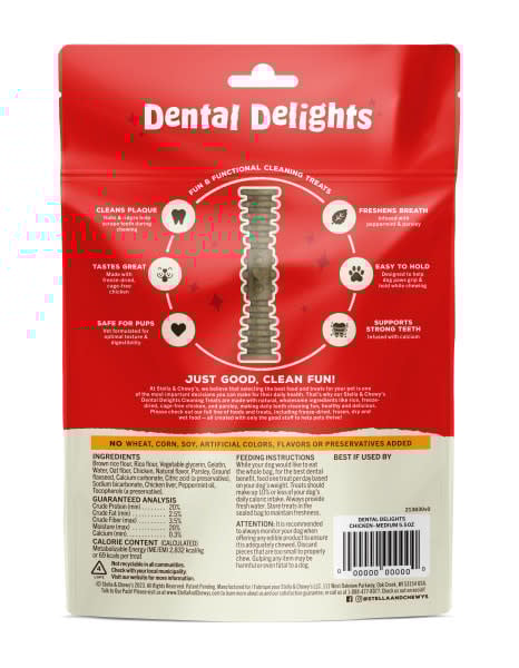 STELLA AND CHEWYS DENTAL DELIGHTS MEDIUM