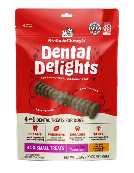 STELLA AND CHEWYS DENTAL DELIGHTS EXTRA SMALL 10.5OZ