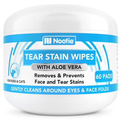 Nootie Tear Stain Wipes for Dogs & Cats