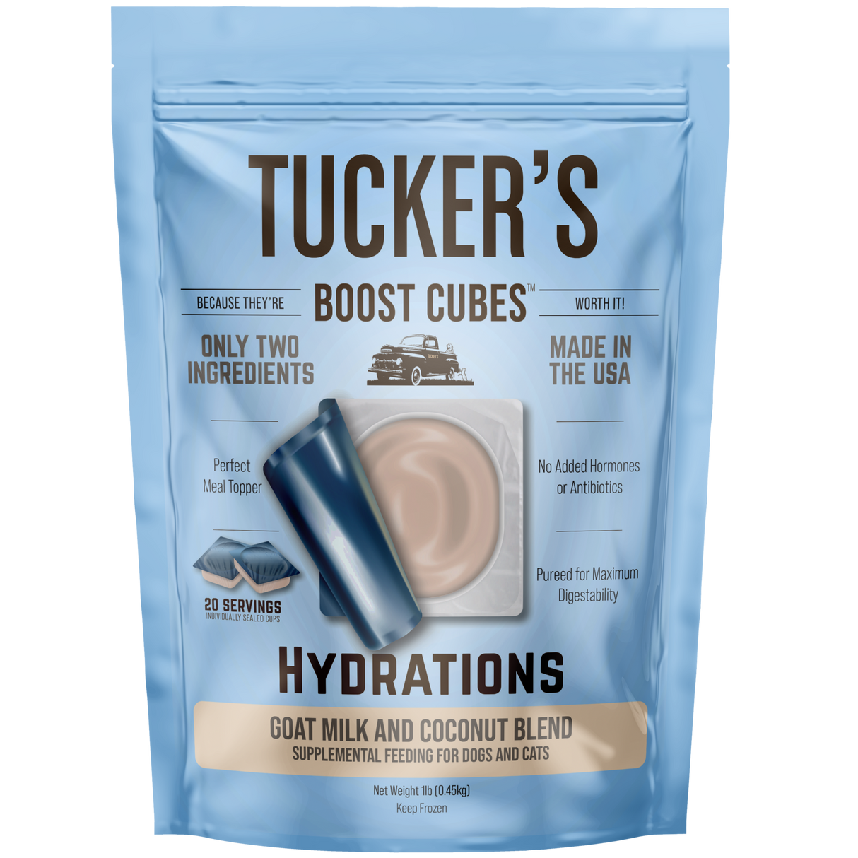 TUCKERS BOOST CUBES HYDRATIONS GOAT MILK WITH COCONUT 1LB