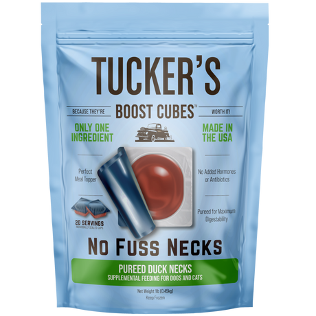 TUCKERS BOOST CUBES NO FUSS NECKS DUCK 1LB