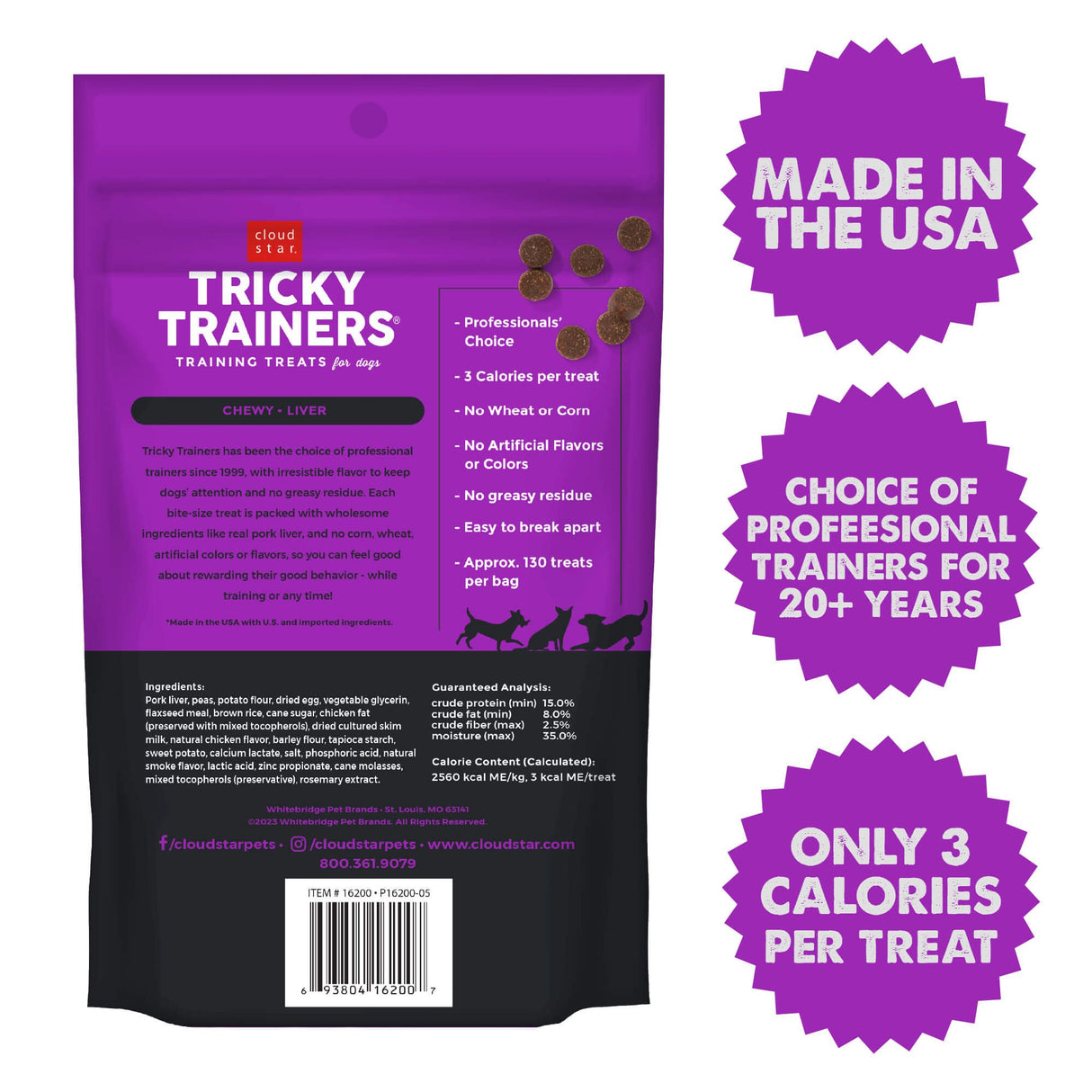 CLOUD STAR TRICKY TRAINER CHEWY LIVER 5OZ