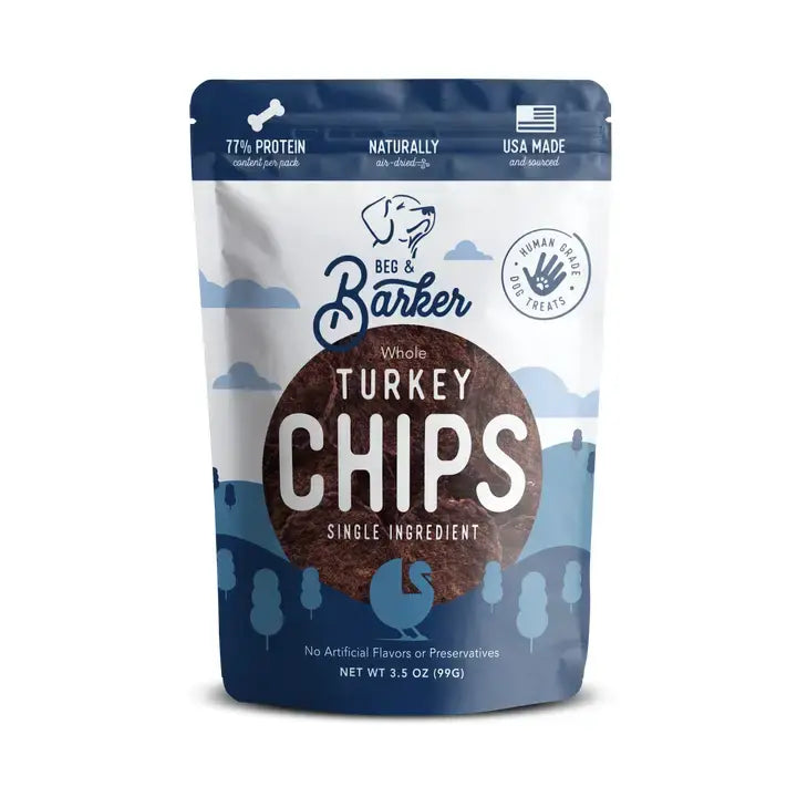BEG AND BARKER TURKEY CHIPS 3.5OZ
