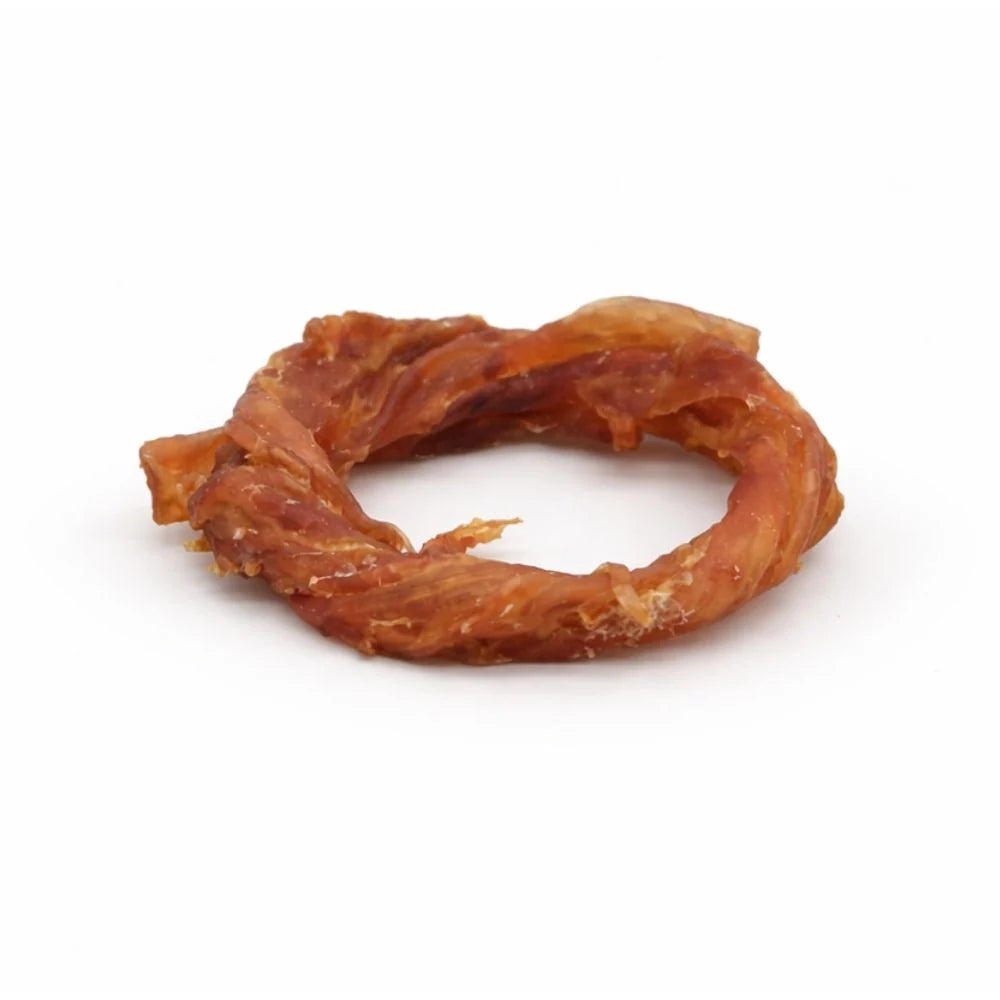 Jerky Turkey Tendon Rings Chews for Dogs