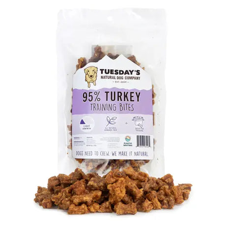 TUESDAYS NATURAL DOG COMPANY TRAINING BITES TURKEY