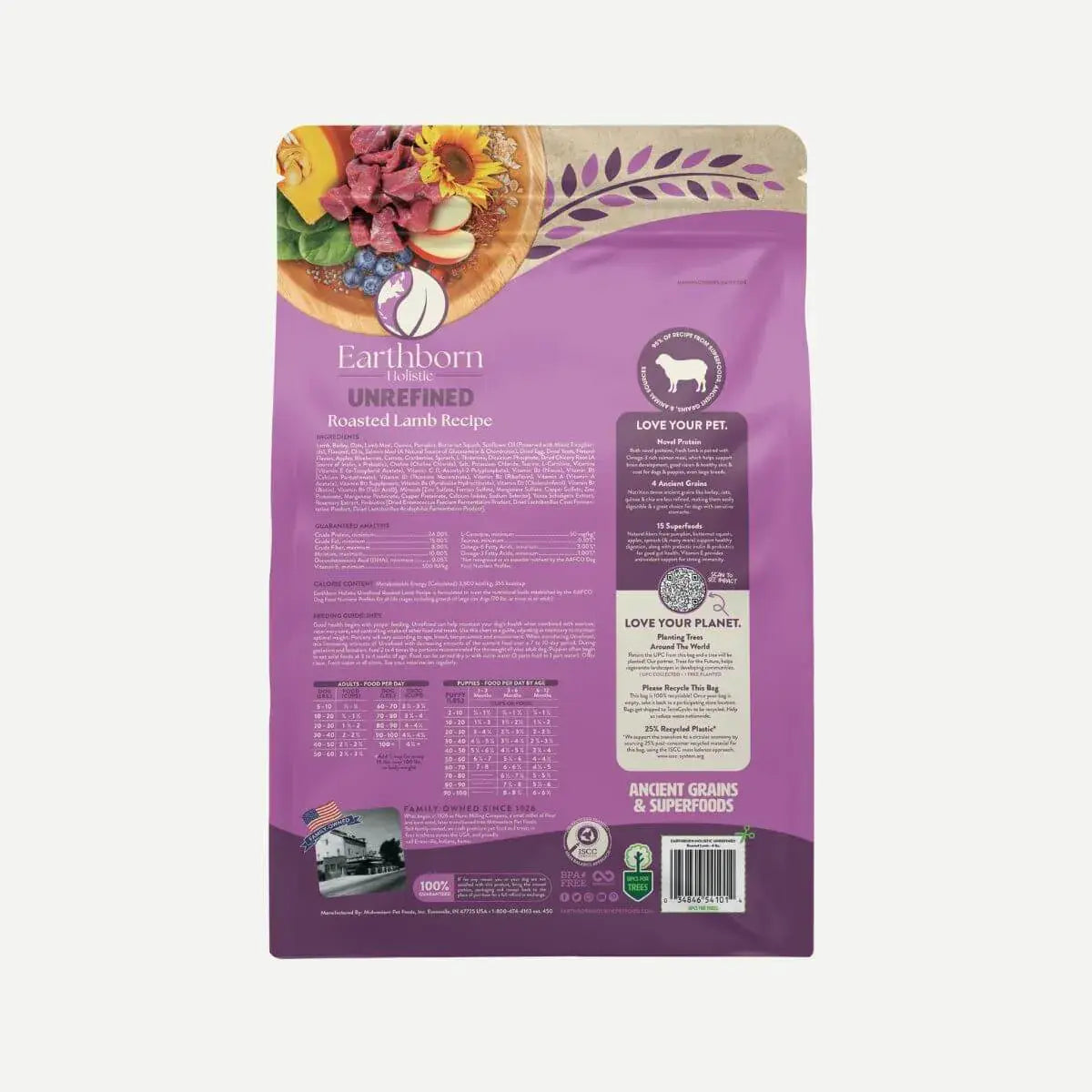 Earthborn Holistic Unrefined Roasted Lamb