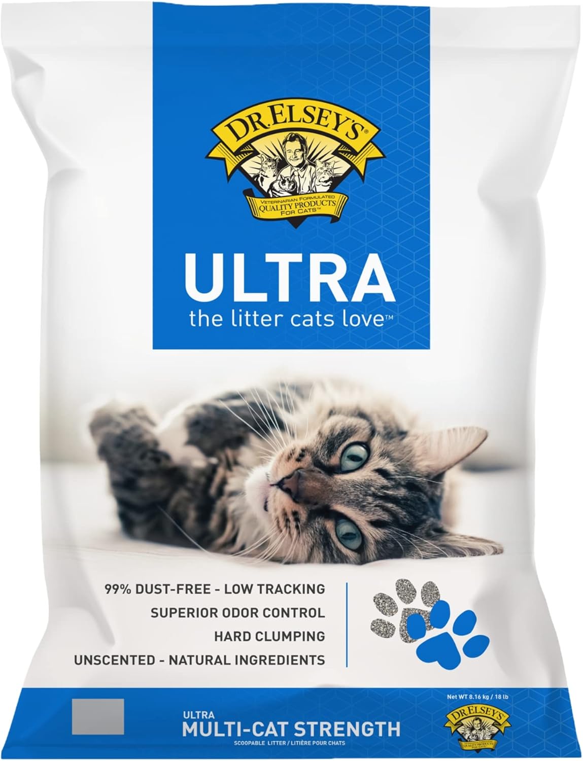 Dr Elsey's Ultra Cat Litter 18lb
