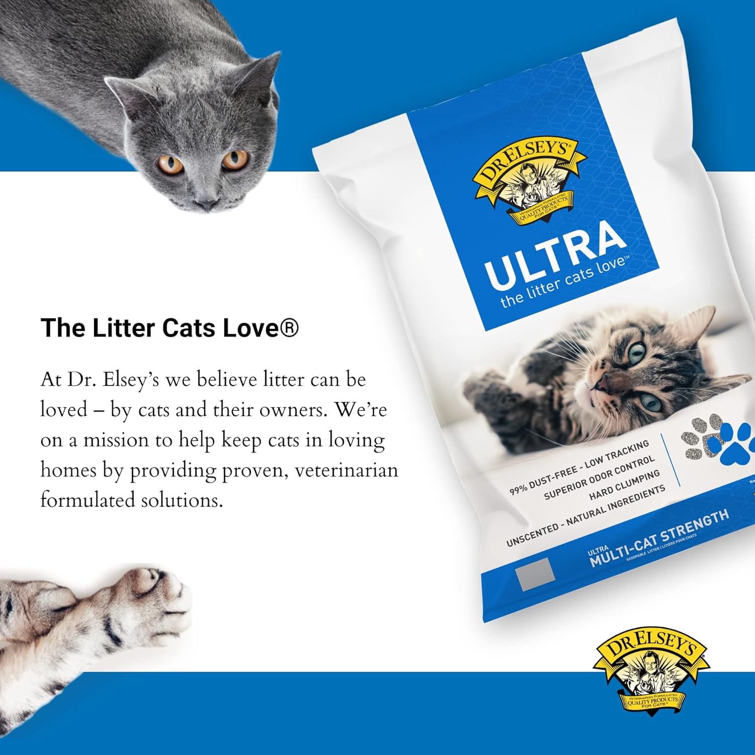 Dr Elsey's Ultra Cat Litter 18lb