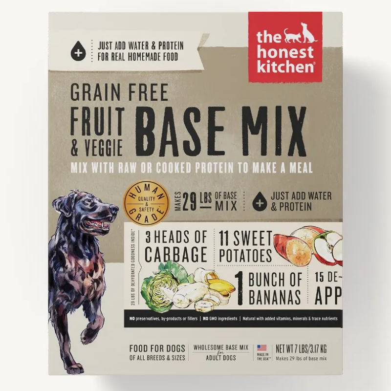HONEST KITCHEN DEHYDRATED GRAIN FREE FRUIT AND VEGGIE BASE MIX