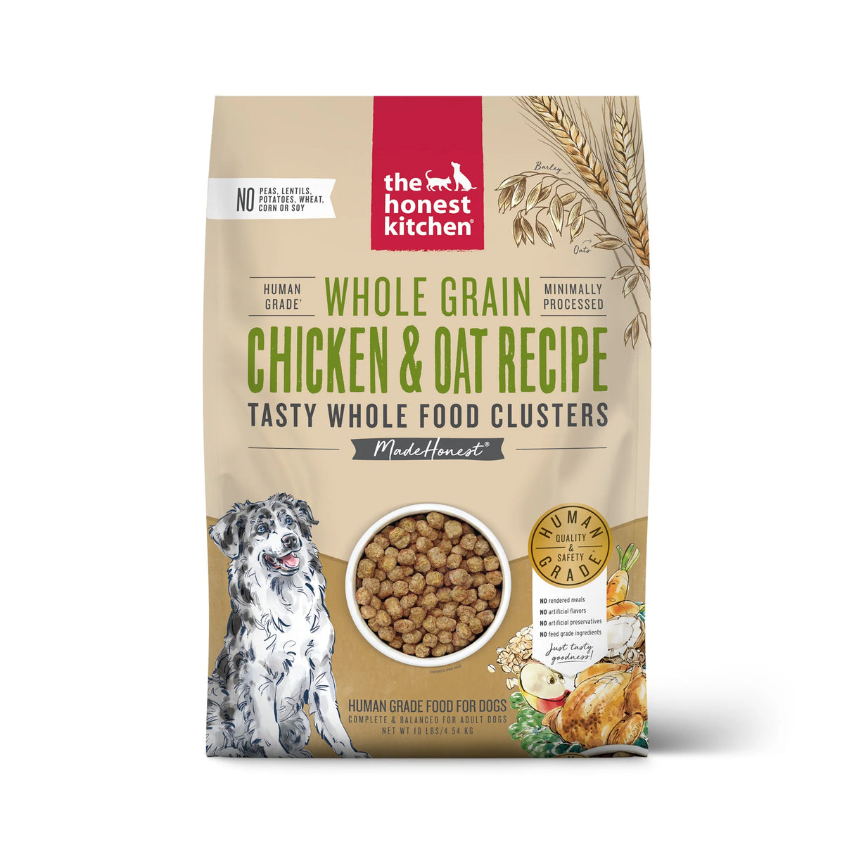 The Honest Kitchen Whole Grain Chicken & Oat Whole Food Clusters for Dogs