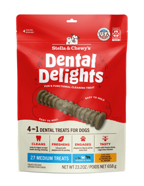 Stella & Chewy's Dental Delights Medium Dog Dental Treats