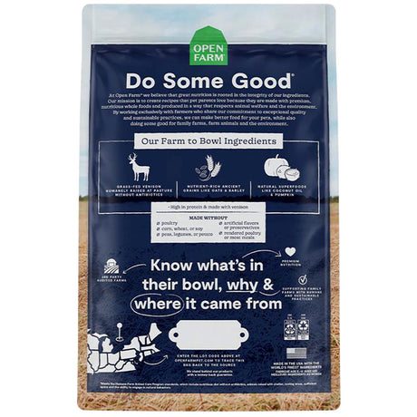 Open Farm New Zealand Venison & Ancient Grains Dry Dog Food