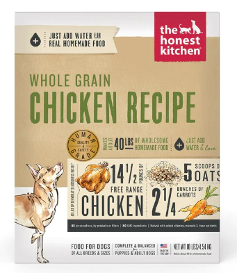 The Honest Kitchen Dehydrated Whole Grain Chicken Recipe for Dogs