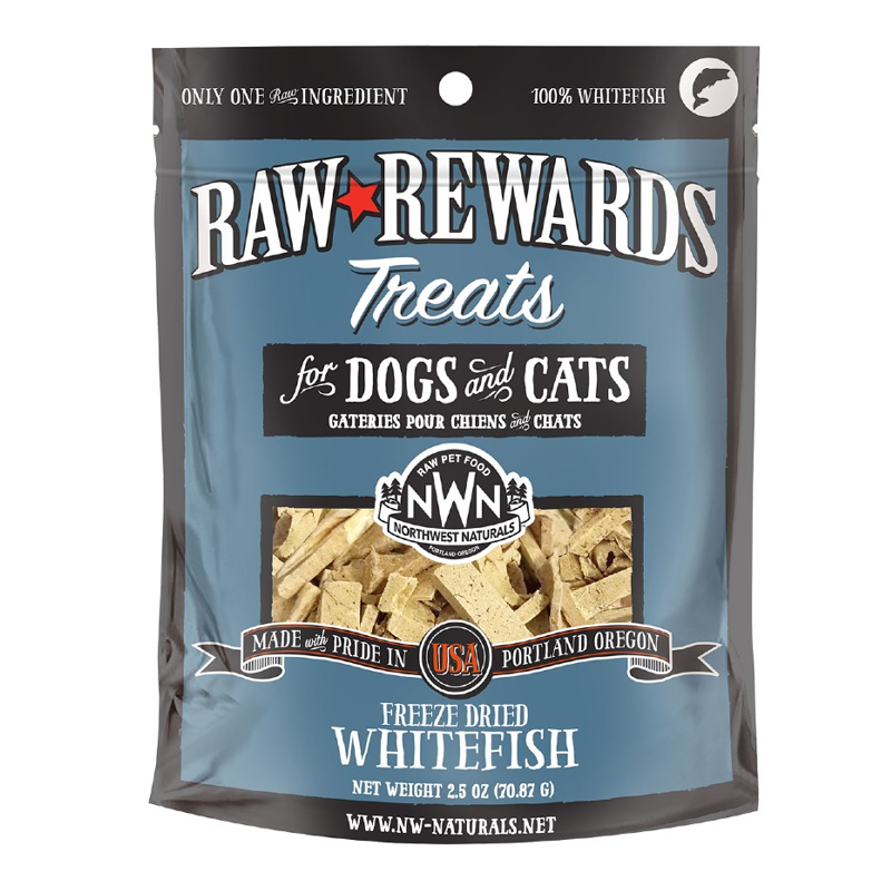 NW NATURALS FREEZE-DRIED TREATS WHITEFISH 2.5OZ