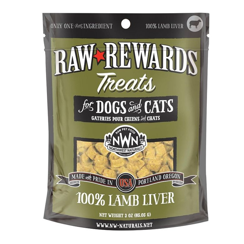 NW NATURALS FREEZE-DRIED TREATS LAMB LIVER 3OZ