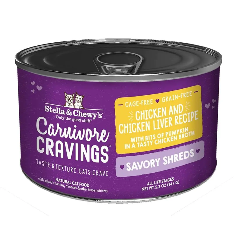 STELLA AND CHEWYS CARNIVORE CRAVINGS SHREDS CHICKEN/LIVER