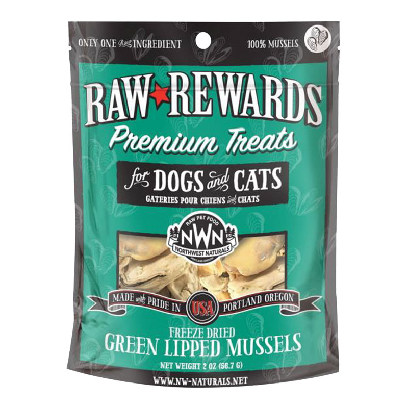 NW NATURALS FREEZE-DRIED TREATS GREEN LIPPED MUSSELS 2OZ