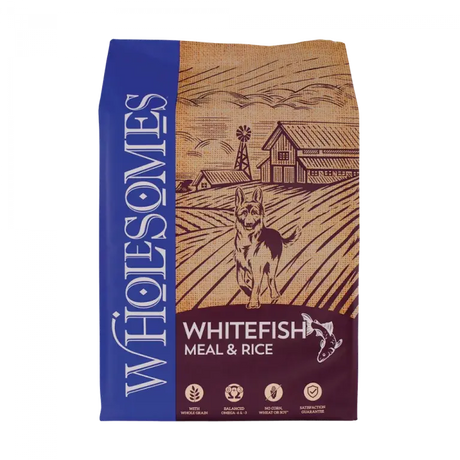 WHOLESOMES WHITEFISH AND RICE 40LB