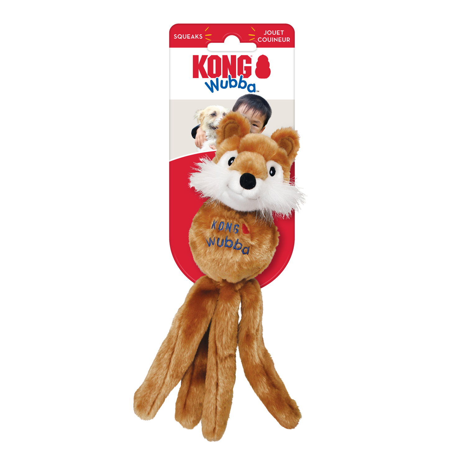KONG Wubba Friends Dog Toy - Assorted Colors