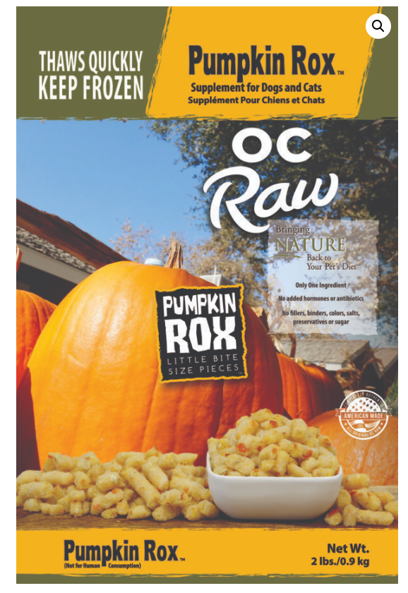 OC Raw Frozen Pumpkin Rox 2LB