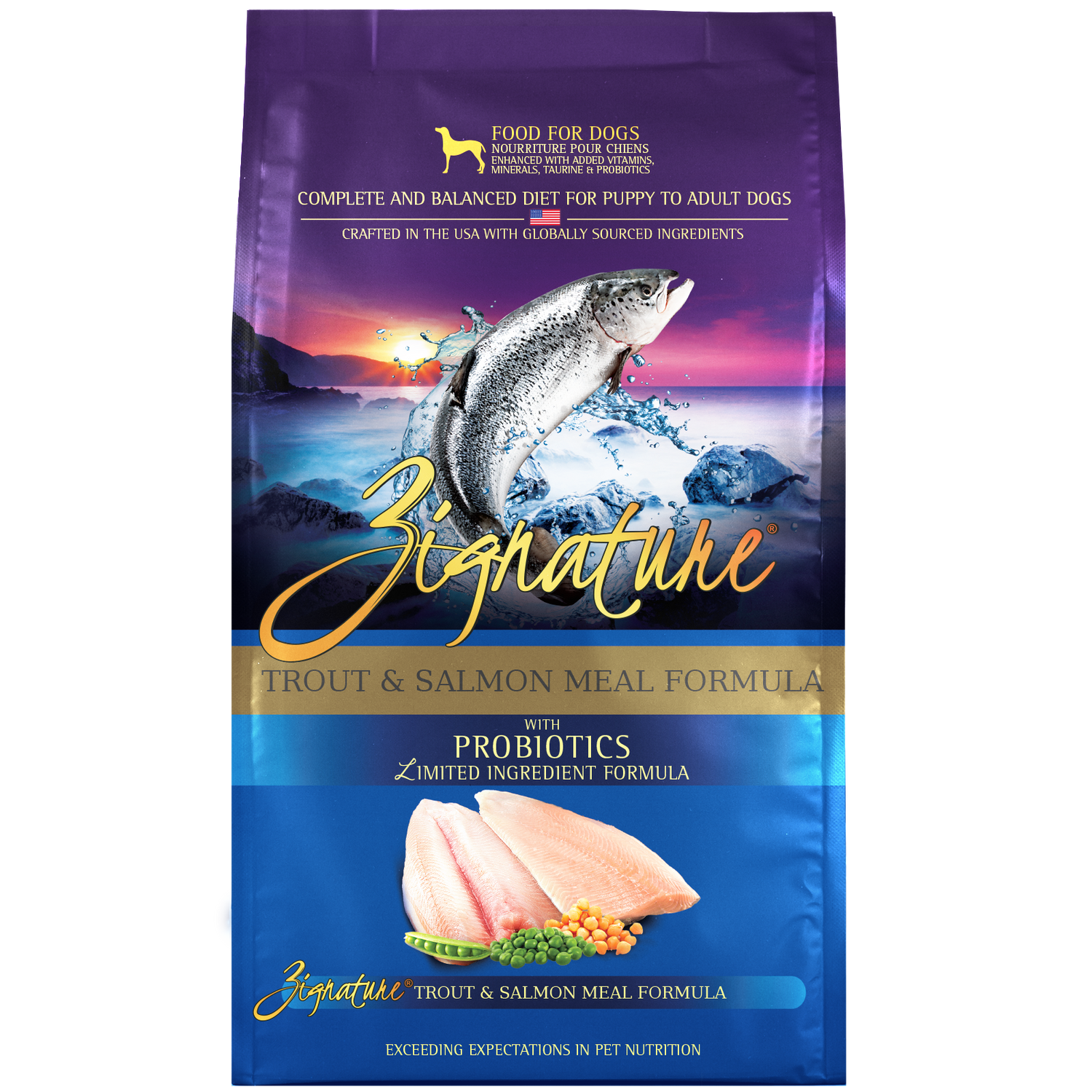 ZIGNATURE TROUT AND SALMON DRY FOOD