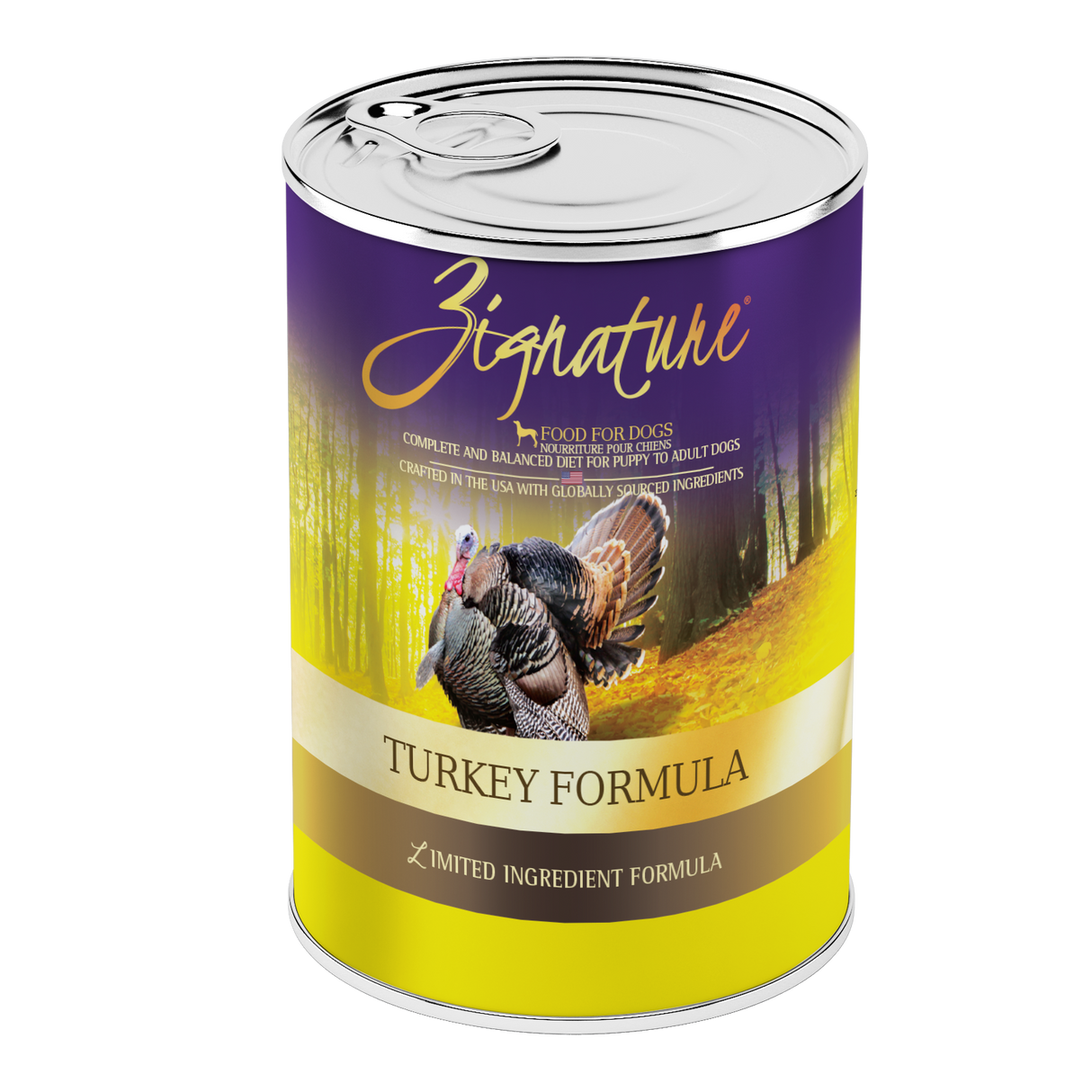 ZIGNATURE DOG TURKEY CAN 13OZ