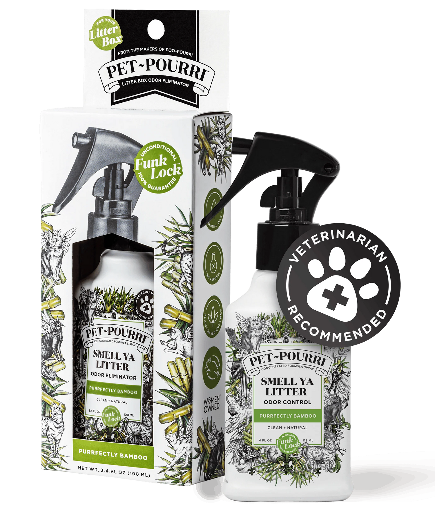 PET POURRI SMELL YA LITTER BAMBOO ODOR REFRESHER