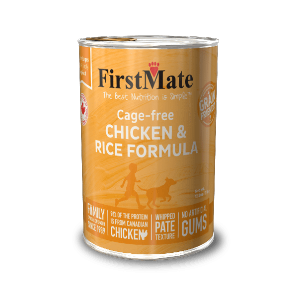 FirstMate Cage-free Chicken & Rice Formula for Dogs 12.2oz