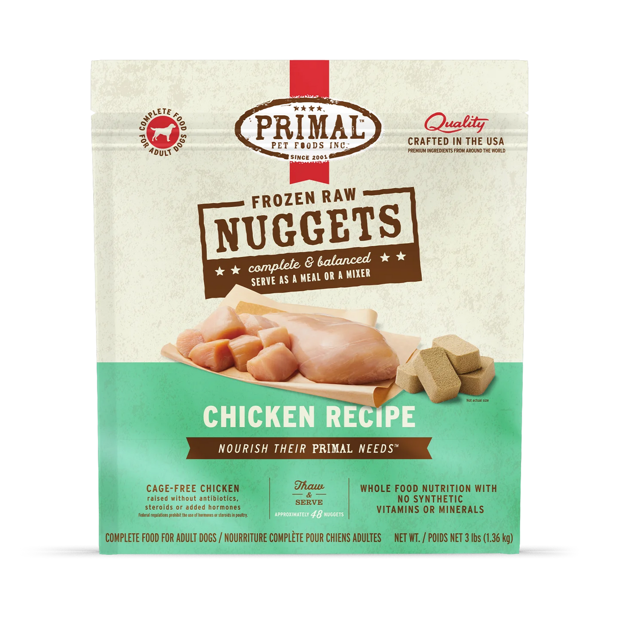 PRIMAL FROZEN RAW CHICKEN