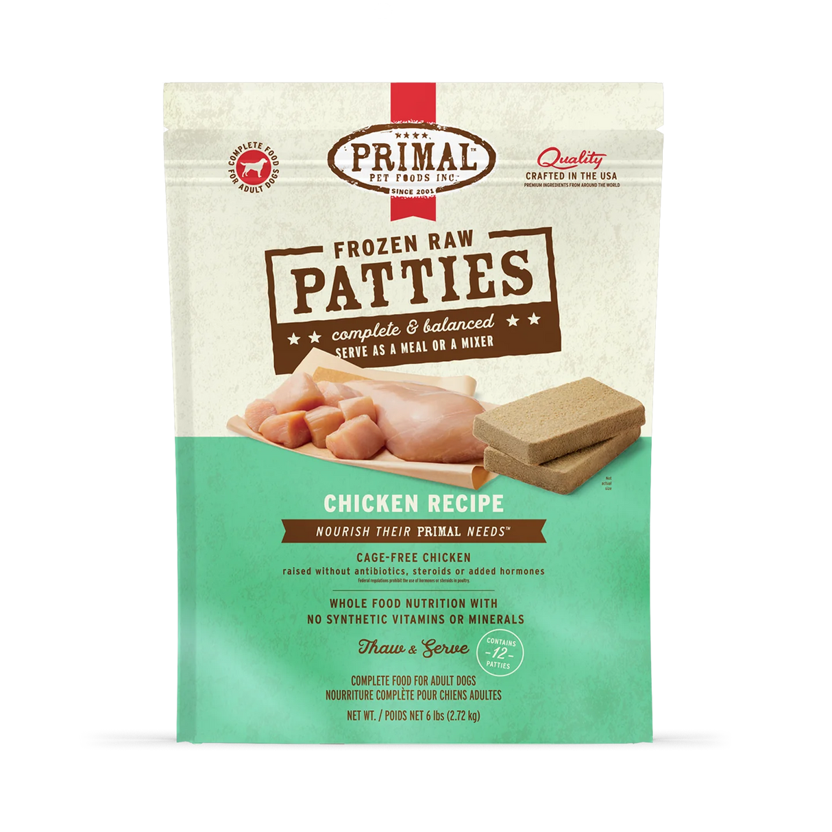PRIMAL FROZEN RAW CHICKEN