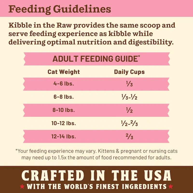 Primal Kibble in the Raw Cat Food Beef Recipe