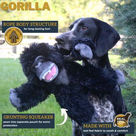 TALL TAILS PLUSH ROPE BODY GORILLA