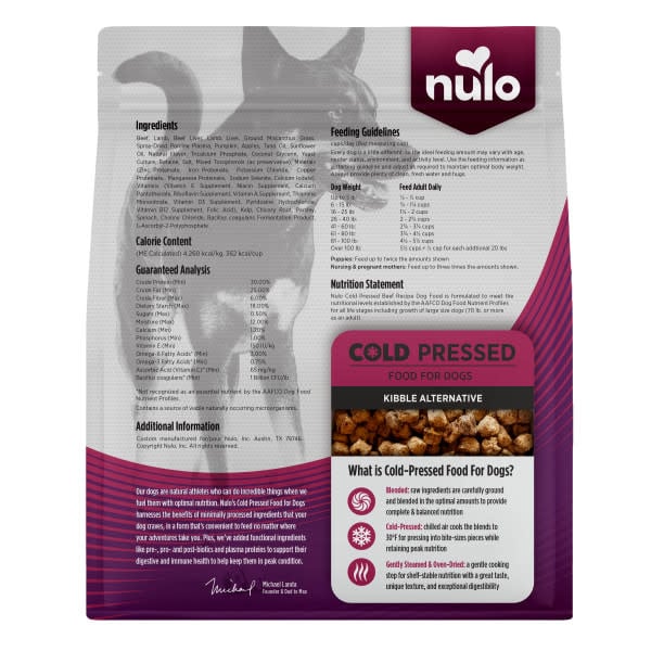 NULO COLD PRESSED BEEF PUPPY & ADULT