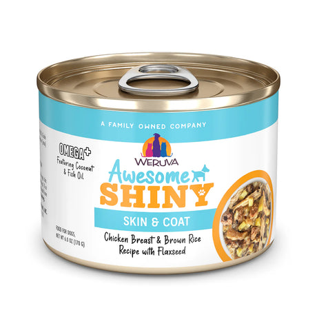 Weruva Awesome Shiny Chicken Breast & Brown Rice Recipe with Flaxseed