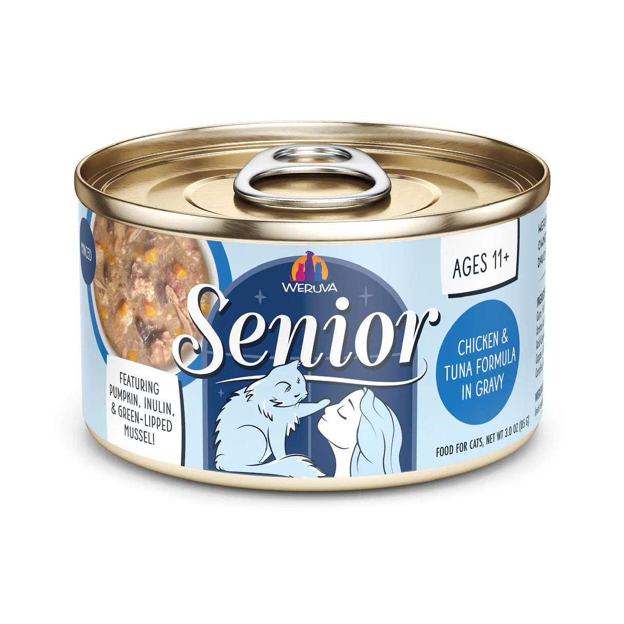 WERUVA Cat Senior  Chicken & Tuna Formula in Gravy