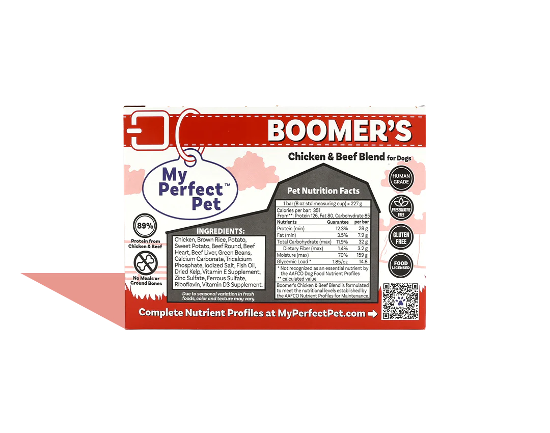 My Perfect Pet Boomer's Chicken & Beef Blend 4LB
