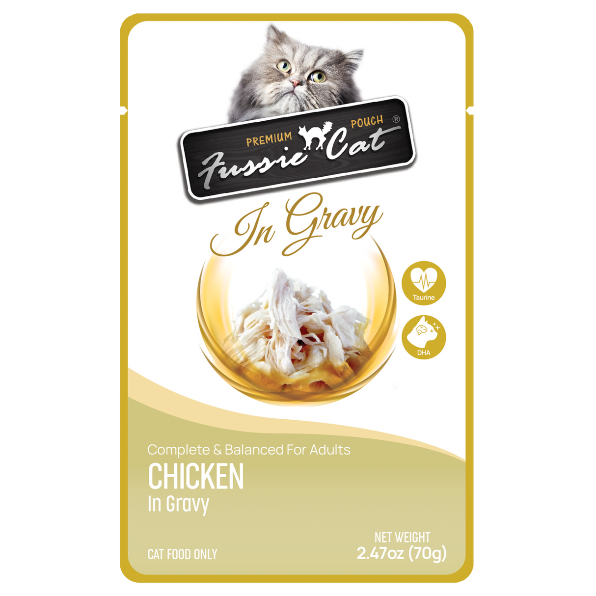 FUSSIE CAT 2.47OZ POUCH IN GRAVY