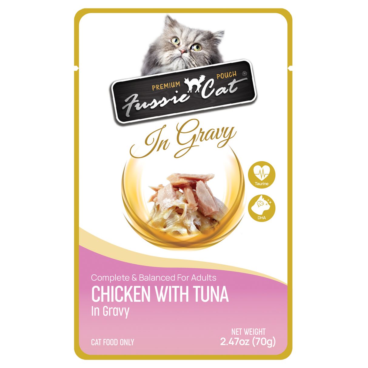 FUSSIE CAT 2.47OZ POUCH IN GRAVY