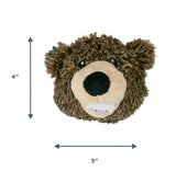 TALL TAILS PLUSH HEAD BALL GRIZZLY BEAR