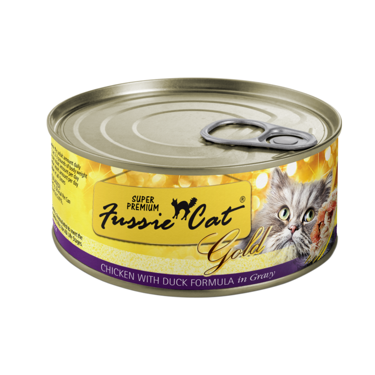 FUSSIE CAT GOLD 2.8OZ CAN CHICKEN/DUCK