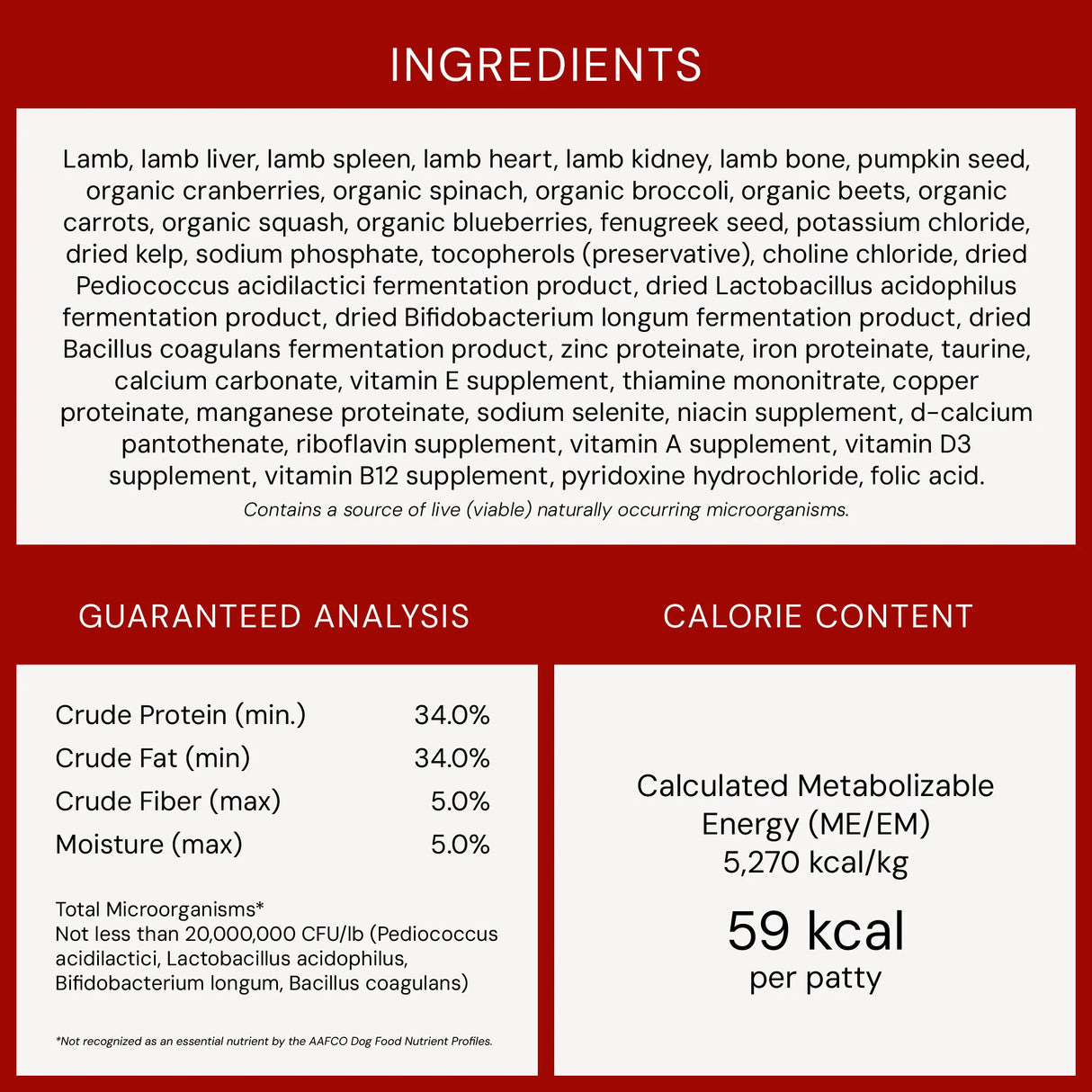Stella & Chewy's Dandy Lamb Freeze-Dried Raw Dinner Patties