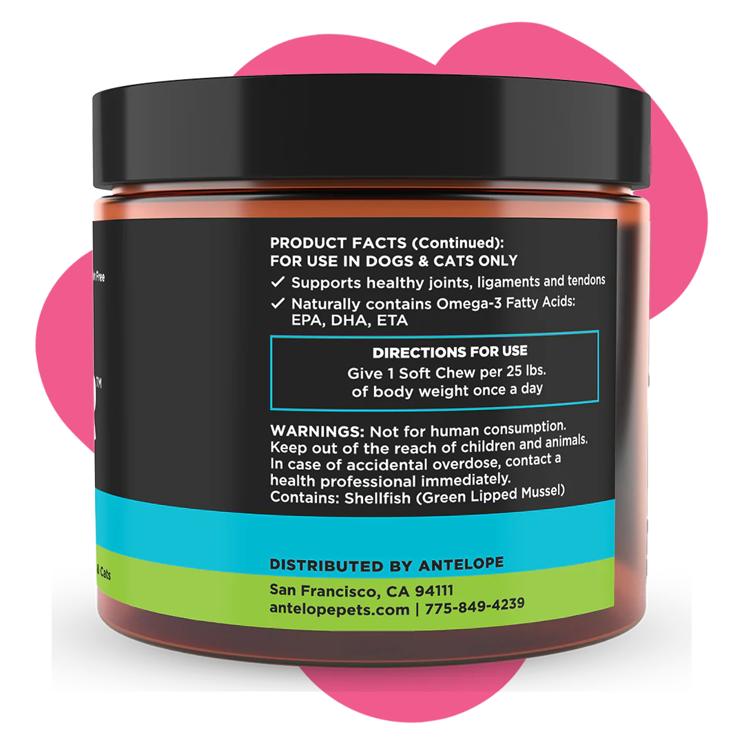 Super Snouts Joint Power Soft Chews for Dogs & Cats - 60 Ct