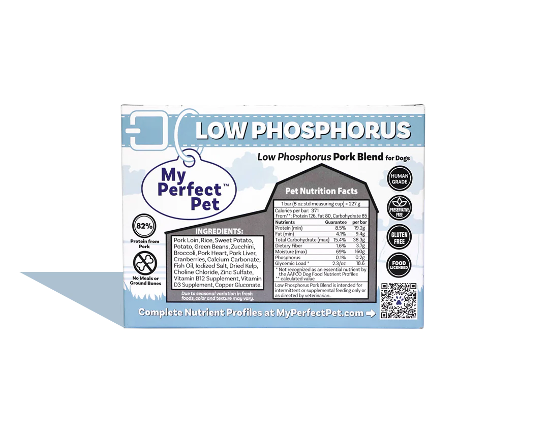 My Perfect Pet Low Phosphorus Pork Specialty Diet 4LB